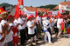 Triumph-Beschaeftigte kaempfen fuer ihre Arbeitsplaetze am 26.07.2012 in Heubach