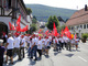 Triumph-Beschaeftigte kaempfen fuer ihre Arbeitsplaetze am 26.07.2012 in Heubach