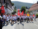 Triumph-Beschaeftigte kaempfen fuer ihre Arbeitsplaetze am 26.07.2012 in Heubach