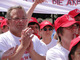 Triumph-Beschaeftigte kaempfen fuer ihre Arbeitsplaetze am 26.07.2012 in Heubach