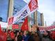 Demo fuer die Tarifforderung in Koeln am 18.01.2013