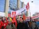 Demo fuer die Tarifforderung in Koeln am 18.01.2013