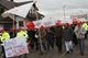 Protest gegen Werksschliessung Steelcase Werndl in Durlangen am 05.12.2013