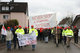 Protest gegen Werksschliessung Steelcase Werndl in Durlangen am 05.12.2013