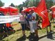 Bosch-Mitarbeiter protestieren am 02.07.2015 gegen Verkaufsplaene fuer SG in Gerlingen